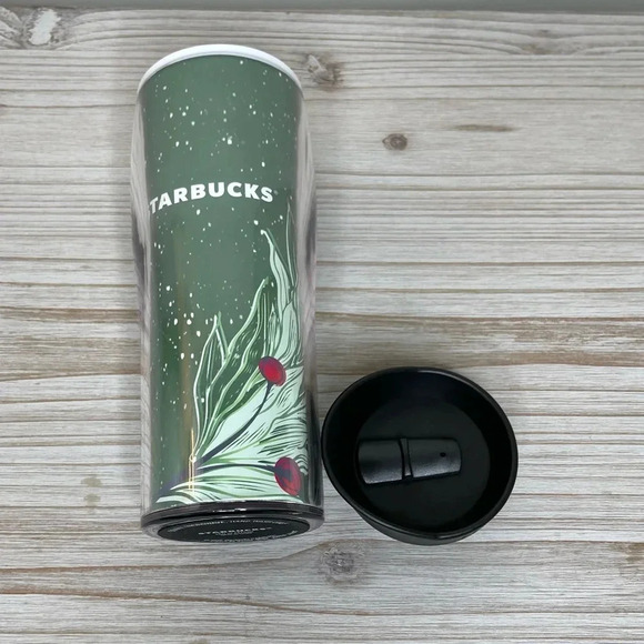 Starbucks Christmas Travel Mug 2020 Holiday 16oz Coffee Tumbler Holly Berry - Picture 4 of 5